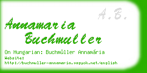 annamaria buchmuller business card