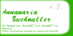 annamaria buchmuller business card